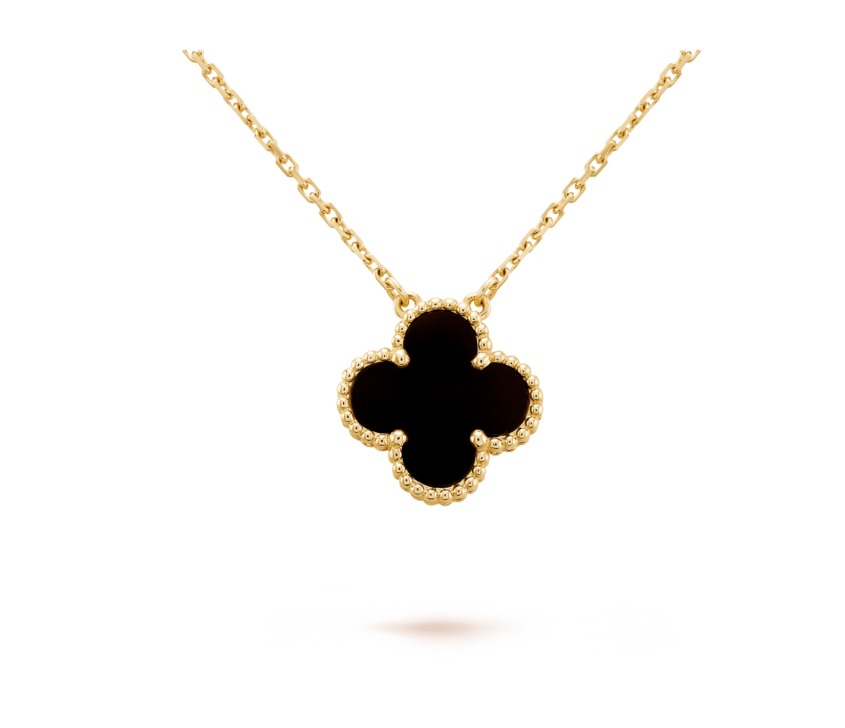 Golden Noir Bloom Necklace