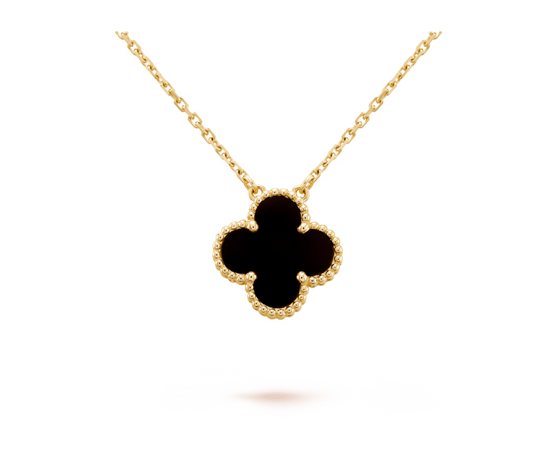 Golden Noir Bloom Necklace